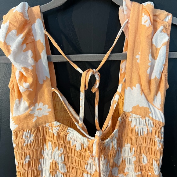 American Eagle Outfitters Orange and White Floral Dress - Picture 4 of 5